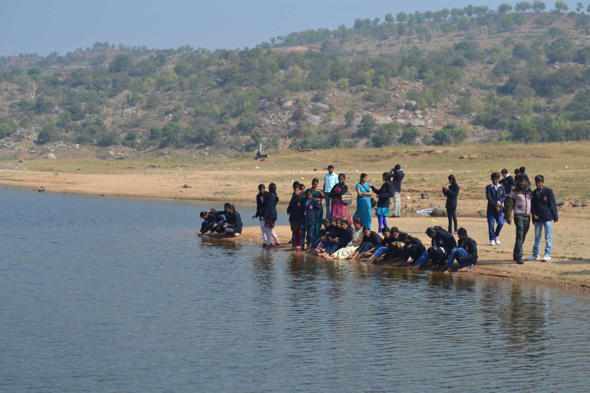 Educational Tour โ Group Activity by the Lake